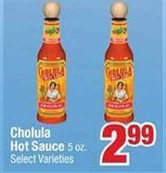 Jewel-Osco Cholula hot sauce offer