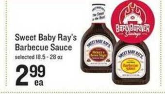 Lowes Foods Sweet baby ray's barbecue sauce offer