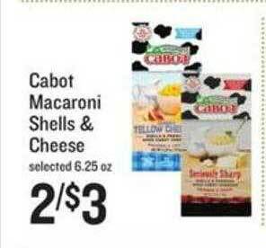 Lowes Foods Cabot macaroni shells & cheese offer