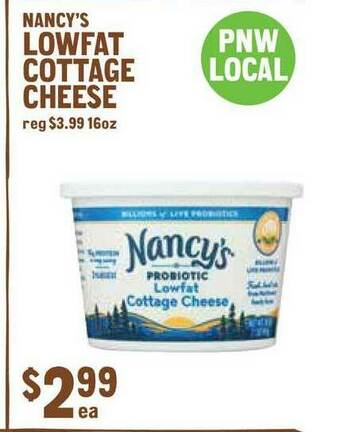 New Seasons Market Nancy's Lowfat Cottage Cheese offer