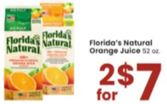 Albertsons Florida's Natural Orange Juice offer