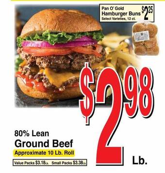 Super Saver 80% lean ground beef offer