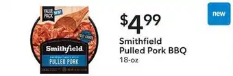 Weis Markets Smithfield pulled pork bbq offer