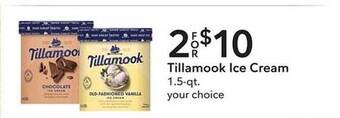 Weis Markets Tillamook ice cream offer