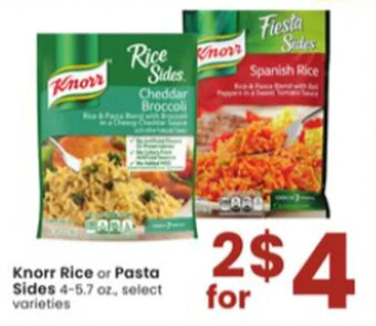 Albertsons Knorr Rice or Pasta Sides offer