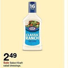 Target Kraft salad dressings offer