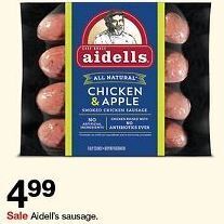 Target Aidells sausage offer