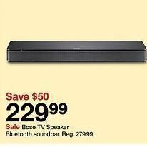 Target Bose tv-speaker bluetooth soundbar offer