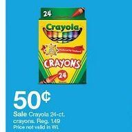 Target Crayola crayons offer