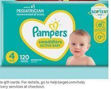 Target Pampers swaddlers enormous-pack 120-ct. diapers offer