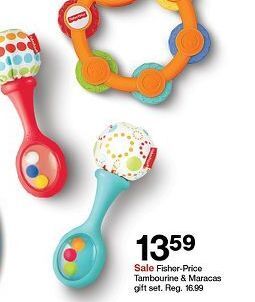 Target Fisher-price tambourine & maracas gift set offer