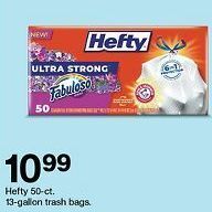 Target Hefty trash bags offer