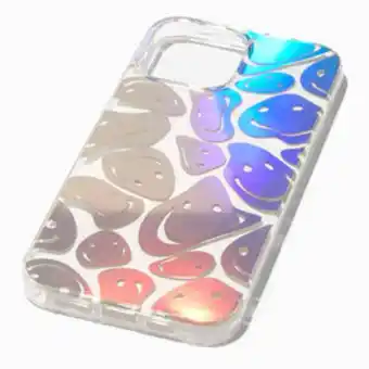 Claire's Holographic happy face protective phone case - fits iphone® 13 pro max offer