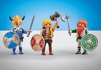 Playmobil 9893 three vikings offer