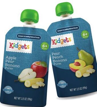 Family Dollar Kidgets baby food pouches offer