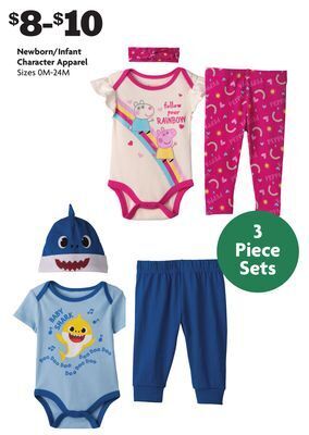 Family Dollar Newborn/infant character apparel offer