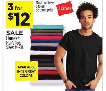 Dollar General Hanes® men's tees offer
