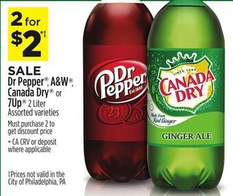 Dollar General Dr pepper®, a & w®, canada dry® or 7up® offer
