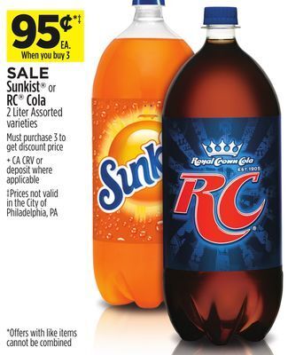 Dollar General Sunkist® or rc® cola offer