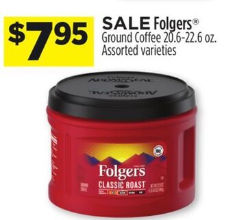 Dollar General Folgers® ground coffee offer