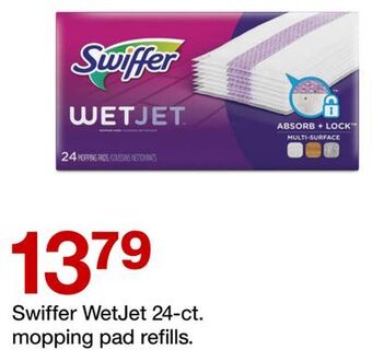 Target Swiffer wetjet 24-ct. mopping pad refills offer