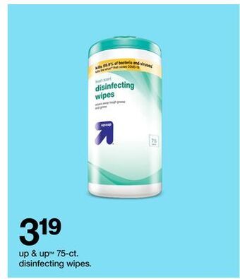 Target Up & up™ 75-ct. disinfecting wipes offer
