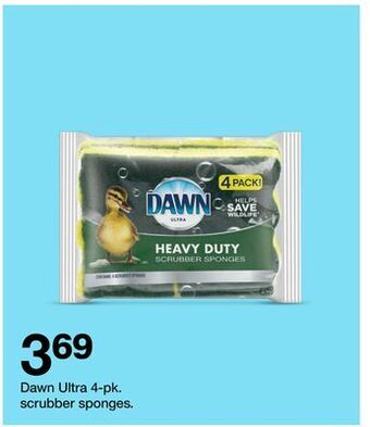 Target Dawn ultra 4-pk. scrubber sponges offer
