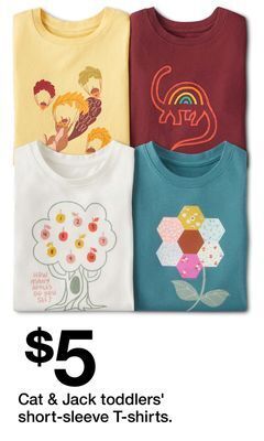 Target Cat & jack toddlers' short-sleeve t-shirts offer