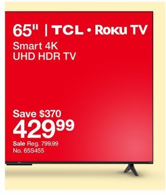 Target Smart 4k uhd hdr tv offer