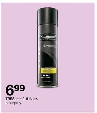 Target Tresemmé 11-fl.-oz. hair spray offer