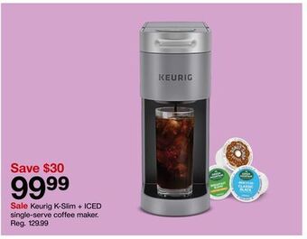 Target Keurig k-slim + iced single-serve coffee maker offer