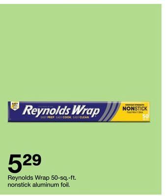 Target Reynolds wrap 50-sq.-ft. nonstick aluminum foil offer