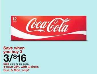 Target Coke 12-pk. soda offer
