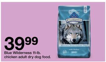 Target Blue wilderness 11-lb. chicken adult dry dog food offer