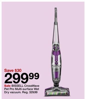 Target Bissell crosswave pet pro multi-surface wet dry vacuum offer