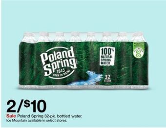 Target Poland spring 32-pk. bottled water offer