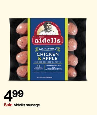 Target Aidell's sausage offer