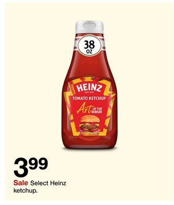 Target Select heinz ketchup offer