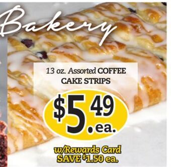 Dearborn Market Coffee cake strips offer