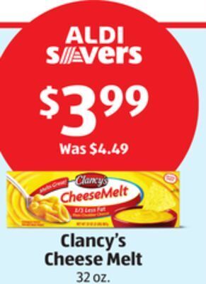 Aldi Clancy's cheese melt offer