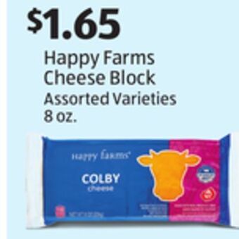 Aldi Happy farms cheese block offer