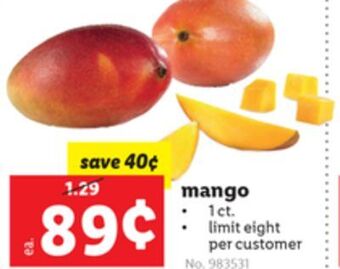 Lidl Mango offer
