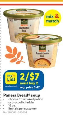 Lidl Panera bread® soup offer