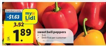 Lidl Sweet bell peppers offer