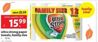Lidl Ultra strong paper towels, family size offer