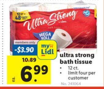 Lidl Ultra strong bath tissue offer