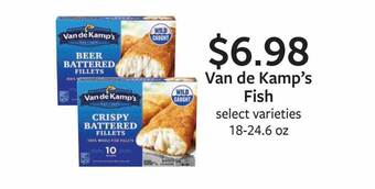 Fareway Van de kamp's fish offer
