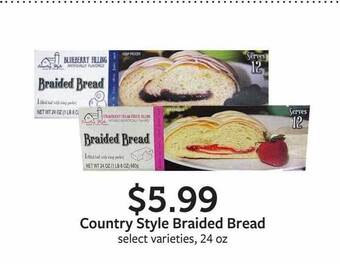 Fareway Country style braided bread offer