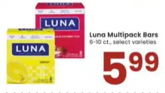 Albertsons Luna Multipack Bars offer