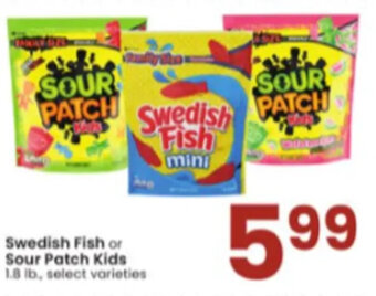 Albertsons Swedish Fish or Sour Patch Kids offer